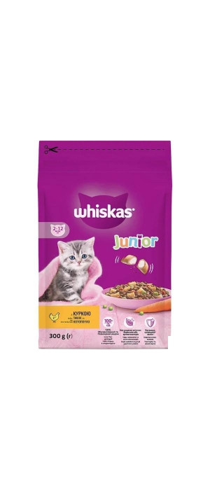 WHİSKAS 300 GR KURU MAMA YAVRU TAVUKLU WHİSKAS 300 GR KURU MAMA YAVRU TAVUKLU